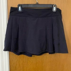 Lululemon Pace Rival Black Mid Rise Athletic Skirt